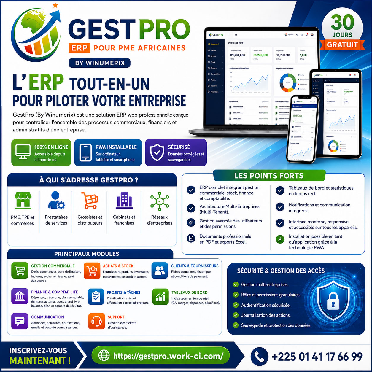 GestPro - ERP & Logiciel de gestion commerciale et comptabilité